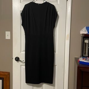 Women’s black high neck dress